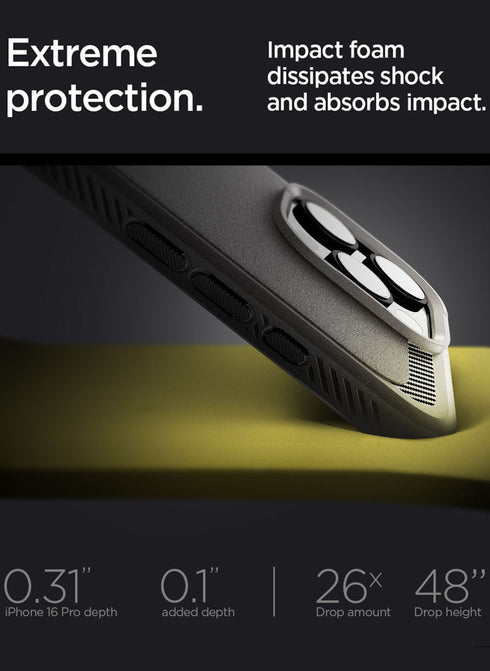 Spigen iPhone 16 PRO Case Rugged Armor MagFit